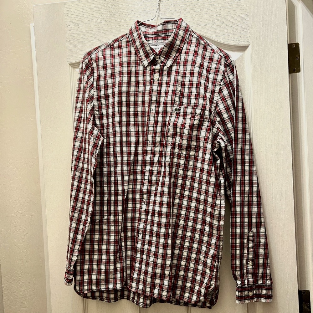 Lacoste- Long Sleeve Button Down (Large)